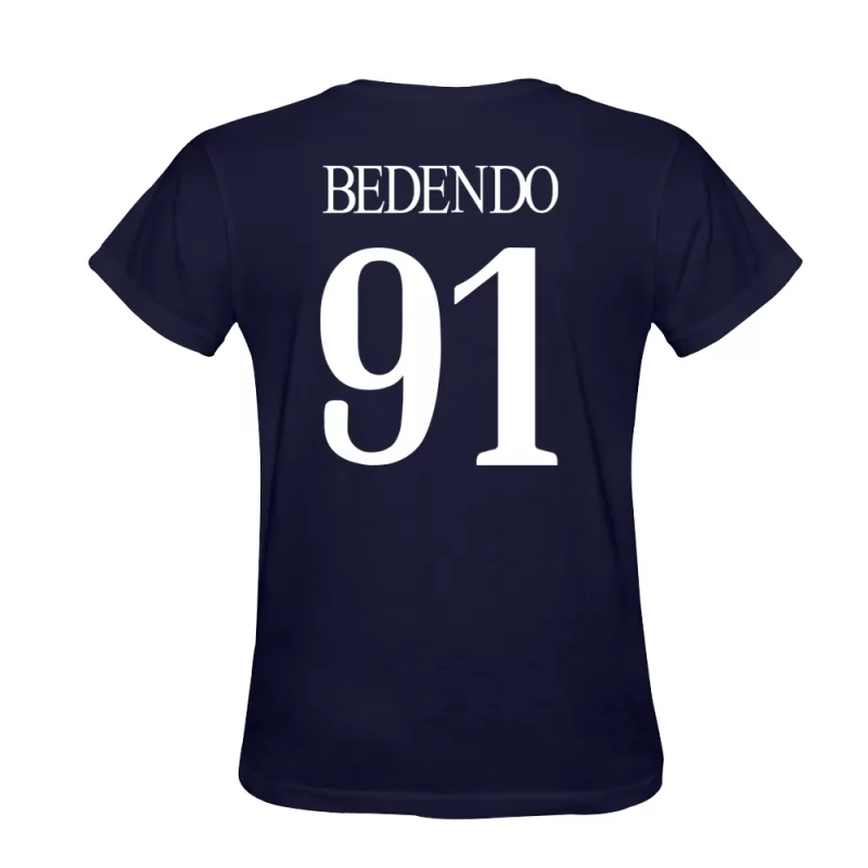 Heren Angelo Bedendo #91 Donkerblauw Voetbalshirt T-shirt Ontwerp Shirt België