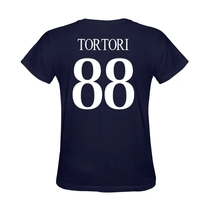 Heren Loris Tortori #88 Donkerblauw Voetbalshirt T-shirt Ontwerp Shirt België